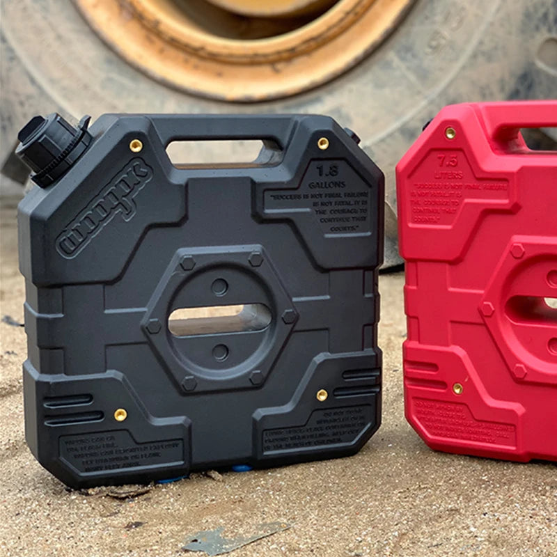 Customized Black Plastic Oil Drum 1.8 Gal Outdoor Gasoline Car Spare 6L Outdoor Water Tank Trailer Hitch Parts Car Accessories 2