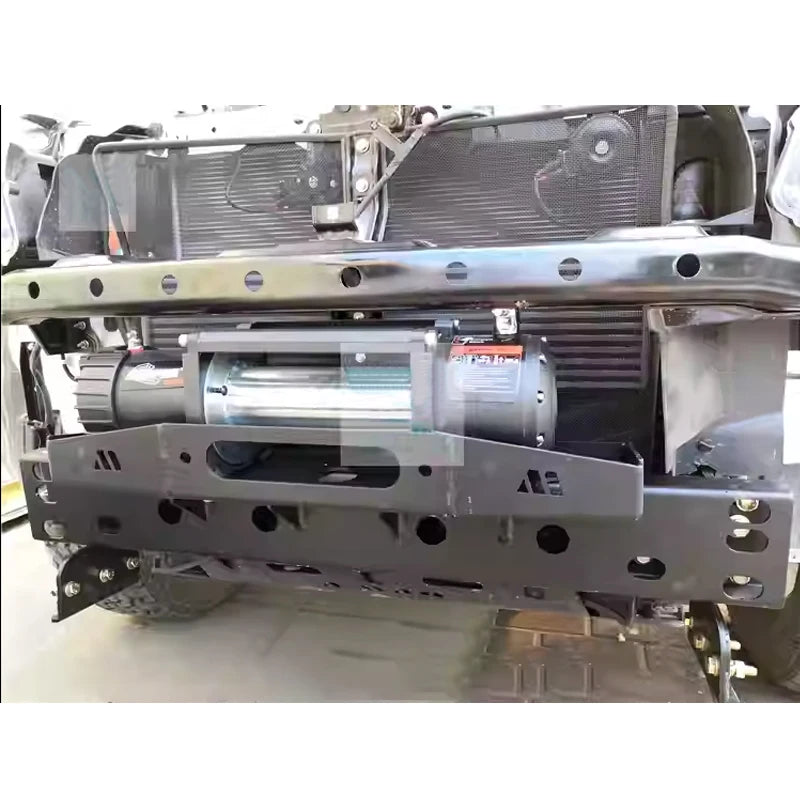 For 2021 ISUZU Series Pickup Front Bumper Winch Tray Bracket Parts Trailer Hitch Winch Mounting Rack Holder Frame Accessories 6