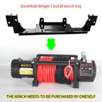 For Great Wall Wingle 7 Pickup Front Bumper Steel Winch Tray Bracket Winch Mounting Rack Holder Frame Trailer Hitch Accessories 4