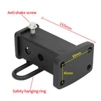New Heavy Duty Steel Square Mouth Base Ring Trailer Hitch 10000lbs Load Capacity 2inch Receiver Install Hole Camp Trailer 4