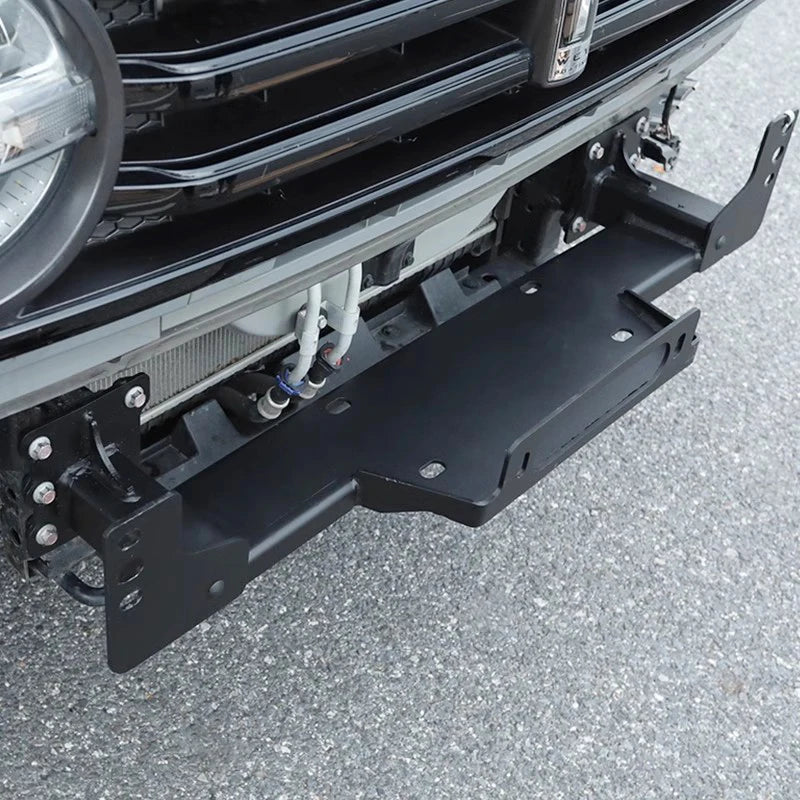 For Great Wall Tank 300 Steel Winch Tray Bracket Parts Trailer Hitch Winch Mounting Rack Holder Car Winch Cradle Accessories 4