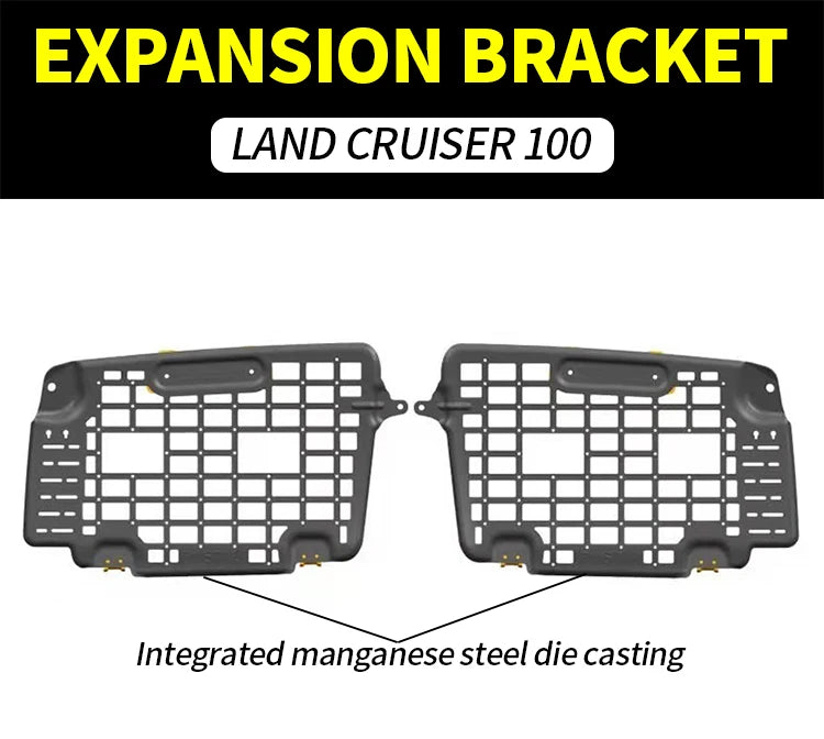 LAND CRUISER 100 Rear Side Window Expansion Bracket Strengthening Load-Bearing Trailer Hitch Camp Trailer Car Accessories 6