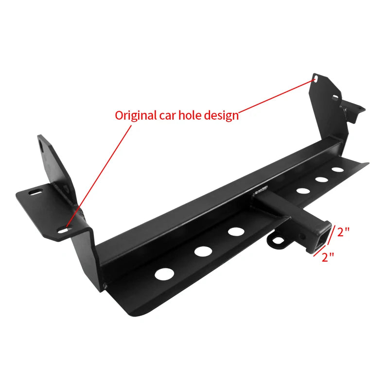 Steel Trailer Rear Bumper Car Tow Bar for Mitsubishi Pajero With Sand Blocking Plate Towing Hook Parts Trailer Hitch Accessories 2
