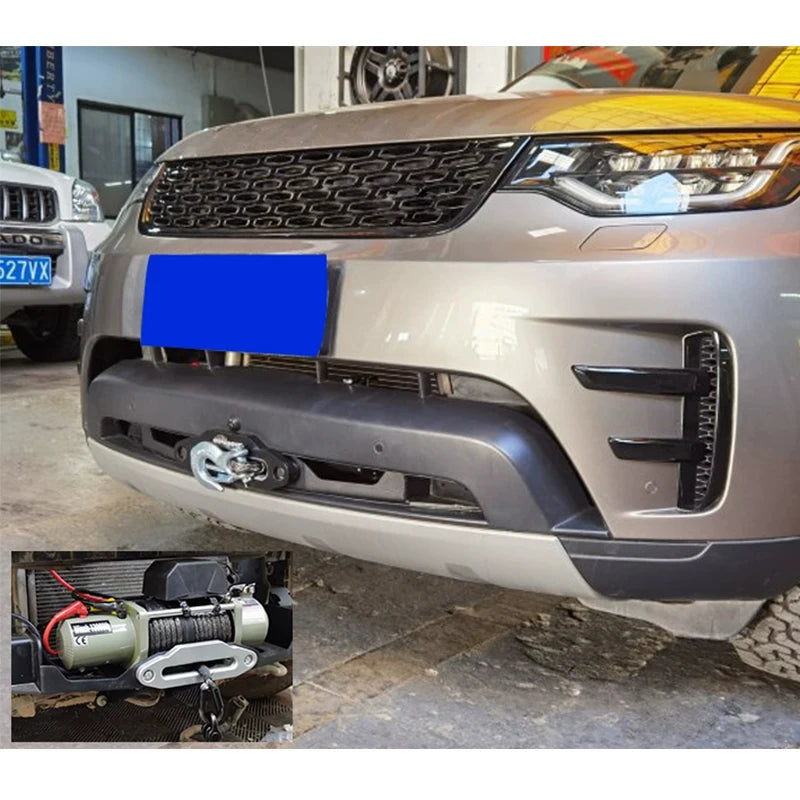 For Land Rover Discovery 5 Steel Winch Tray Bracket Parts Winch Mounting Rack Holder Trailer Hitch Car Winch Cradle Accessories 6