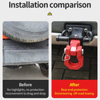 15Ton 40CR Steel Towing Shackle Trailer Arm Square Tube Trailer Refit Parts Tow Hook Trailer Hitch Camp Trailer Car Accessories 4