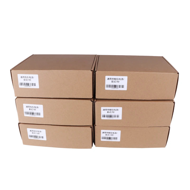 Universal 7 Pin European Trailer Wiring Harness Kit with CAN-Bus Decoder Bypass Relay for RV Caravan Towbar Towing Light System 5