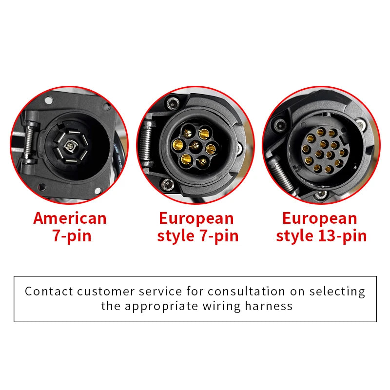 For Land Cruiser LC120 European 13 Pin Trailer Harness Original Connector Vehicle Specific European 13 Pole Car Wiring Hitch OE 3