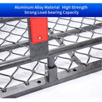 High Guardrail Folding Aluminum Alloy Trailer Basket Rear Luggage Frame Travel Outdoor Trailer Hitch Camp Trailer Accessories 4
