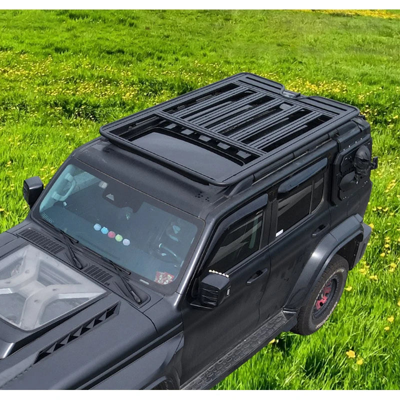 Tank Series JETOUR Traveler BJ30/40 Car Roof Platform Aluminum Alloy Tray Roof Rack Platform Trailer Hitch Flat Roof Rack Parts 4