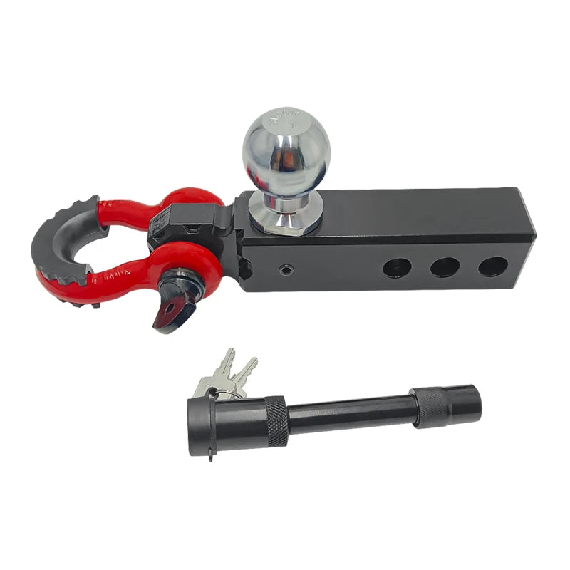 Trailer Hitch U-Shackle Connect 5x5cm Pipe Arm for Off-Road Vehicle Modification Ring Tow Hook Camp Trailer Accessories 1