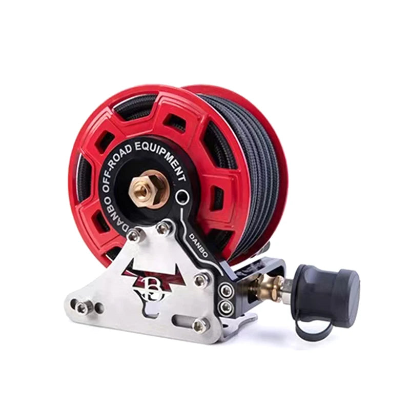 Pneumatic Hose Reel Stainless Steel Bracket & Aluminum Main Body Universal Parts for Tire Inflation & High-Pressure Car Wash 1