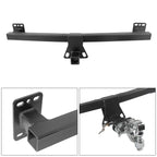 For Touareg Trailer Steel Rear Bumper Offroad Parts Car Tow bar with 2in Receiver Towing Hook Vehicle Trailer Hitch Accessories 3