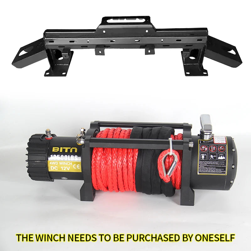 Heavy Duty Front Winch Mounting Bracket for Jetour G700 Winch Cradle Carrier Plate Bumper Recovery Towing Steel Mount Winch Rack 3