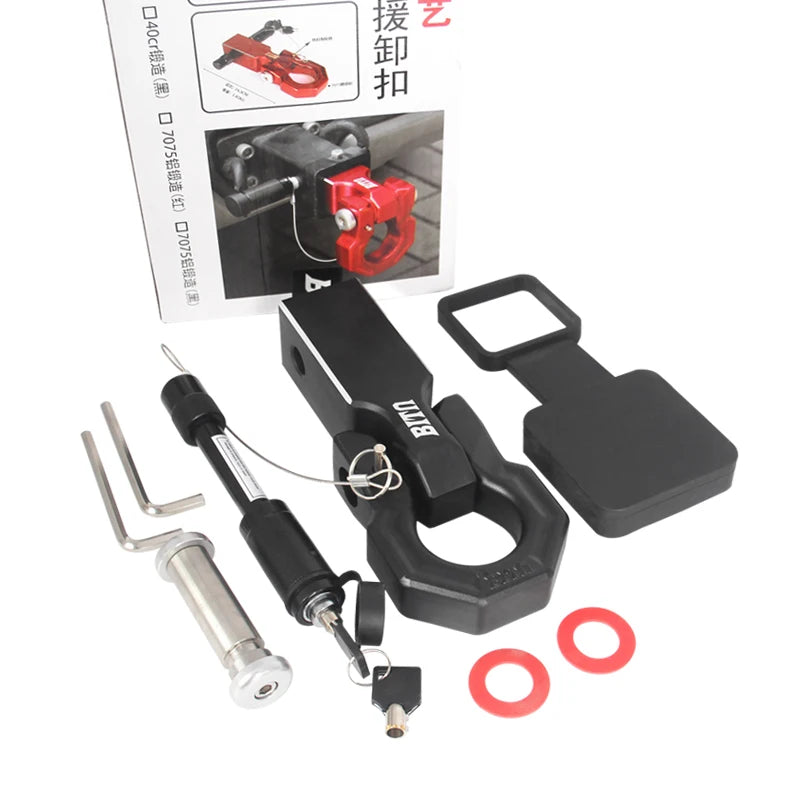 7075 Aluminum Alloy Forged Trailer Hook Shackle Arm Red and Black Color Options-Trailer Parts & Accessories 4