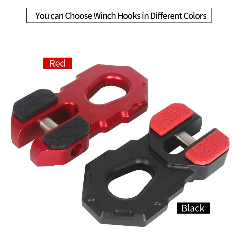 10 Inch Install Hole Aluminum Hawse Fairlead Parts Forged Winch Hook for 4x4 Recovery Winch Hook Trailer Hitch Car Accessories 5