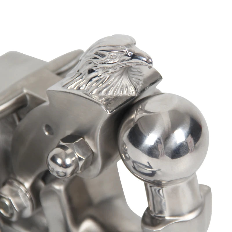 ARMADA Patrol Y62 Y63 Stainless Steel Eagle Head Tow Hook With Integrated Ball Head Off-road Parts Trailer Hitch Accessories 4