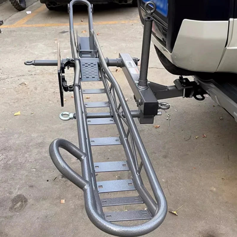 High Quality Heavy Duty Bike Carrier Wheel Chock Pintle Hook Cross-Country Rack Holder Cars Trailer Parts Accessories 5