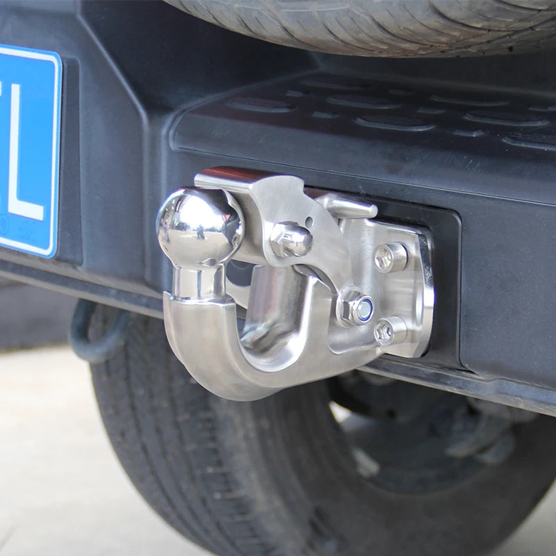 New European Style High Strength Stainless Steel Tow Hook LX570 Trailer Hitch Parts 7000lbs Max Payload Retrofit/Upgrade Car 5