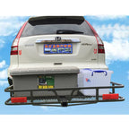 SUV Rear Luggage Compartment Foldable Mesh Large Capacity Outdoor Travel Basket Rack Trailer Hitch Camp Trailer Accessories 5