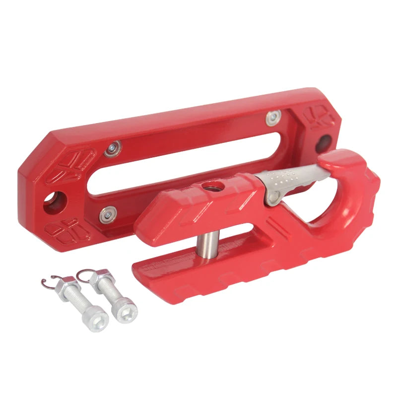 CNC 40CR Steel Forging Hawse Fairlead Rope Guide Port Winch Hook Parts 4x4 Off-Road Recovery Hook Trailer Hitch Car Accessories 6