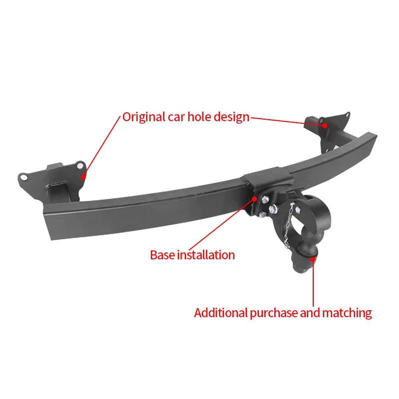 For Buick Envision Trailer Steel Rear Bumper with 85*45mm Hole Base Car Tow bar Towing Hook Vehicle Trailer Hitch Accessories 5