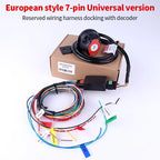 Universal 7 Pin European Trailer Wiring Harness Kit with CAN-Bus Decoder Bypass Relay for RV Caravan Towbar Towing Light System 4