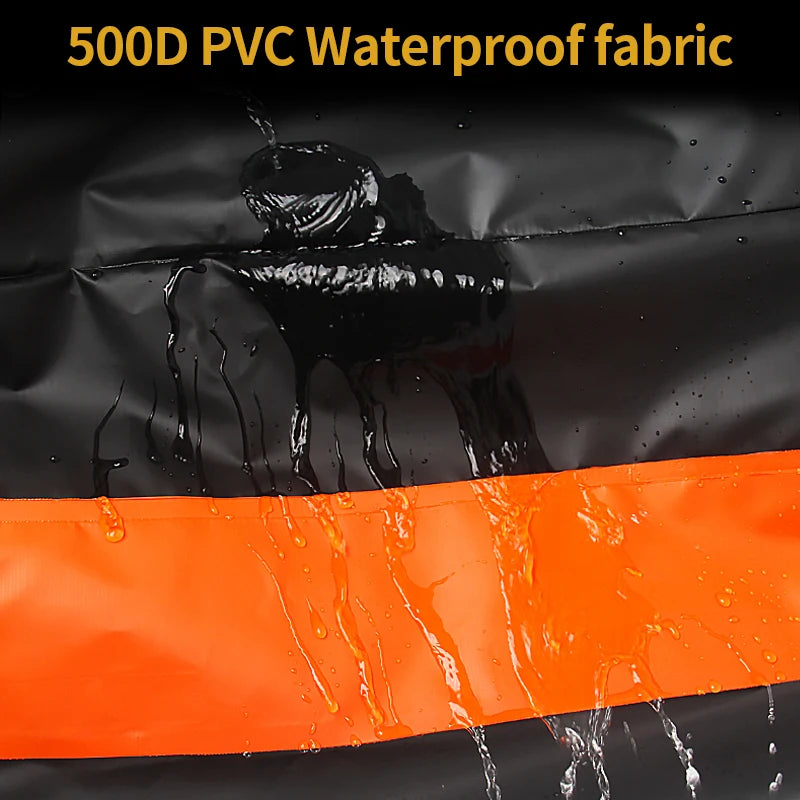 New 580L Foldable 500D PVC Waterproof Roof Rack Bag SUV Cargo Carrier Trailer Parts Accessories 6