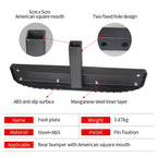 New Black Rear Bumper American Square Foot Pedal Applicable 2-inch Trailer Hitch Steel+ABS 200kg Max Payload Off-Road 3
