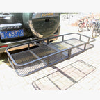 Enlarge Style Foldable Rear Luggage Basket 5X5cm Square Mouth Luggage Rack Cargo Carrier Trailer Hitch Camp Trailer Accessories 5