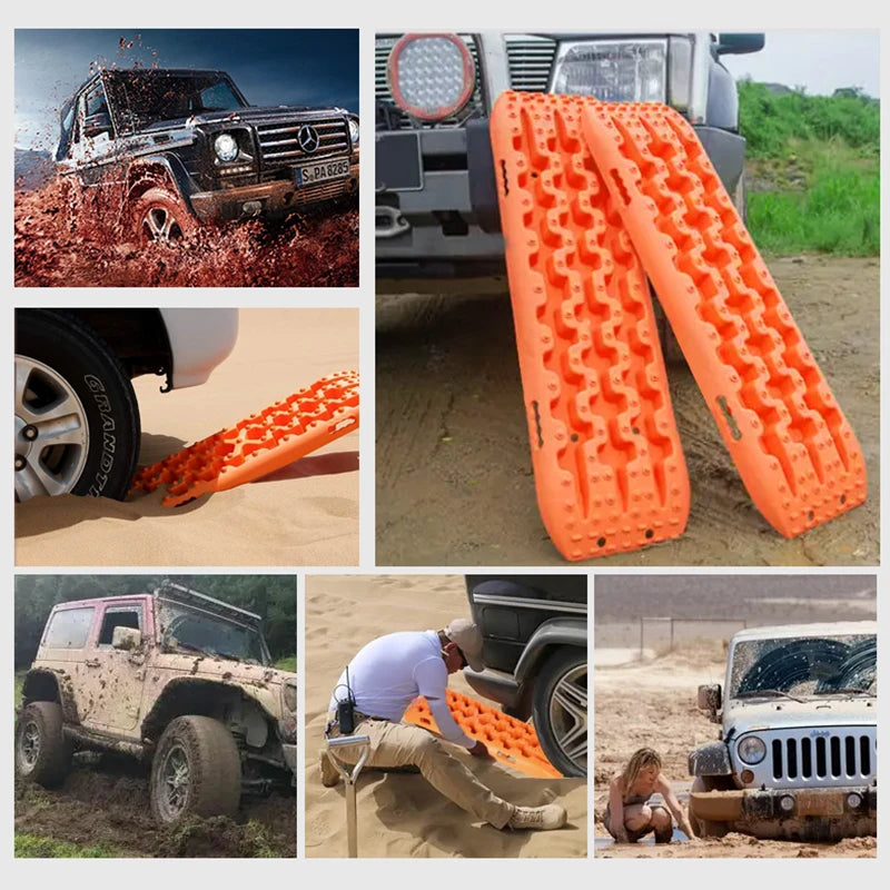 Heavy Duty 4X4 Off Road Recovery Sand Board Tire Anti-sinking Anti-slip Escape Board Trailer Hitch Car Accessories 3
