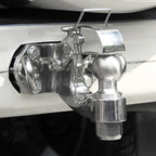 PRADO Electroplated Steel Trailer Hitch Rear Bumper 105x55mm Install Hole Off-road Refit Parts Tow Hook Car Accessories 6