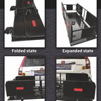 Folding Large Capacity Thickened Reinforced Guardrail Luggage Basket Frame Hitch Rack Trailer Hitch Camp Trailer Accessories 5