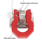 Universal Hole Spacing Stainless Steel Base With 40CR Steel U-Shackle Tow Hook Trailer Parts & Accessories 4