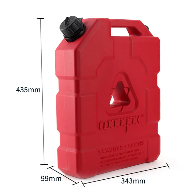 New High Quality Red 2.5 Gallon 9.6L PE Material Plastic Oil Drum Outdoor Water Tank Trailer Hitch Parts 2