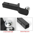 Integrated Tow Hook with 2 Inch Trailer Ball Heavy Duty Towing Hook 7500LBS Load Capacity Universal Trailer Hitch Ball for SUV 3
