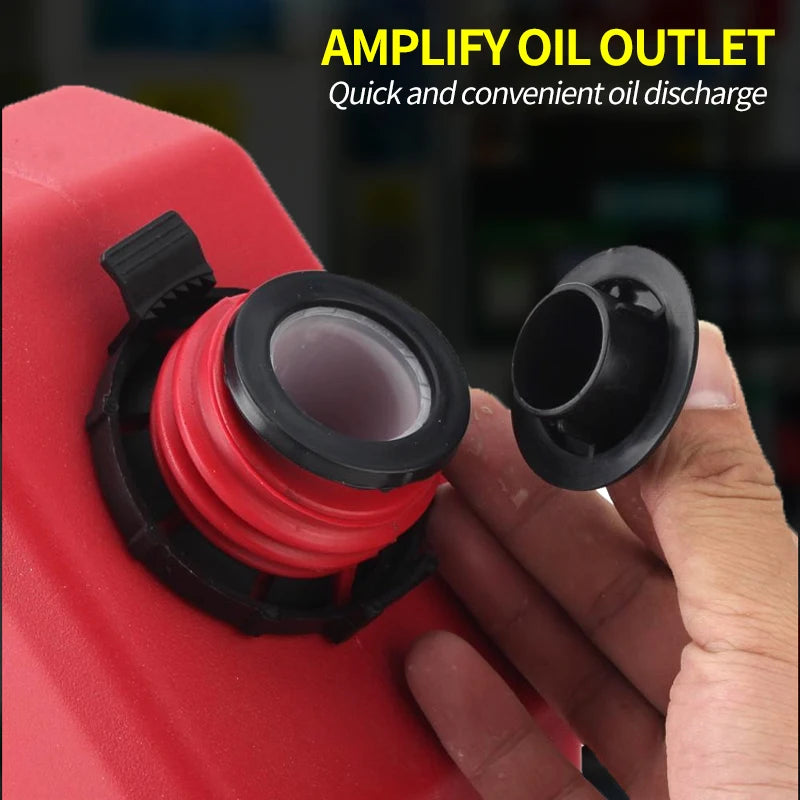 1Gal Plastic Red Oil Drum Container 3.8L Outdoor Water Tank for SUV Car UTV ATV-for Trailer Hitch Camp Trailer Accessories Parts 6