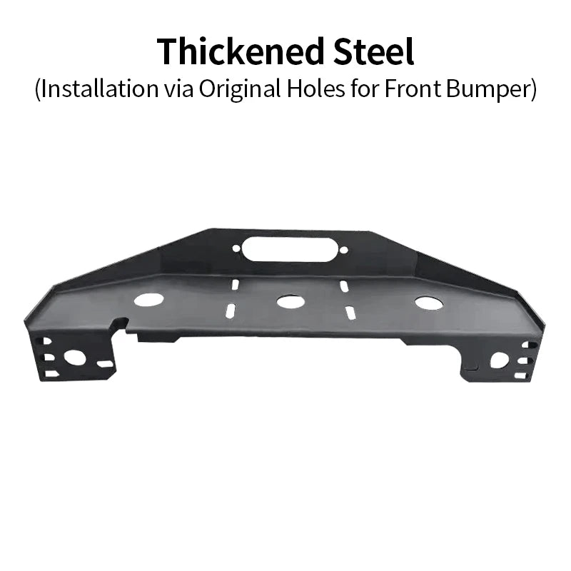 For Toyota Land Cruiser LC200 Steel Winch Tray Bracket Winch Mounting Rack Holder Trailer Hitch Car Winch Cradle Accessories 2