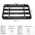 Customizable PRADO Roof Top Rack Aluminum Alloy Material Outdoor Luggage Platform Carrier Trailer Hitch Camp Trailer Accessories 3