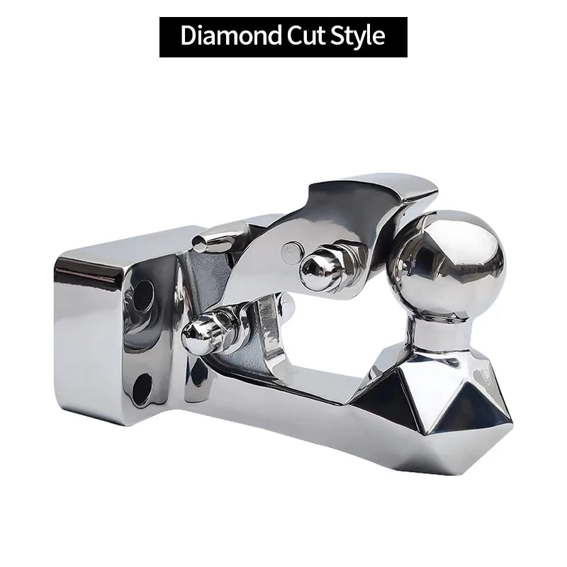 For Pajero V97 V93 V73 Offroad Trailer 304 Stainless Steel Towing Hook with Tow Ball Trailer Hitch Base Install Car Accessories 3
