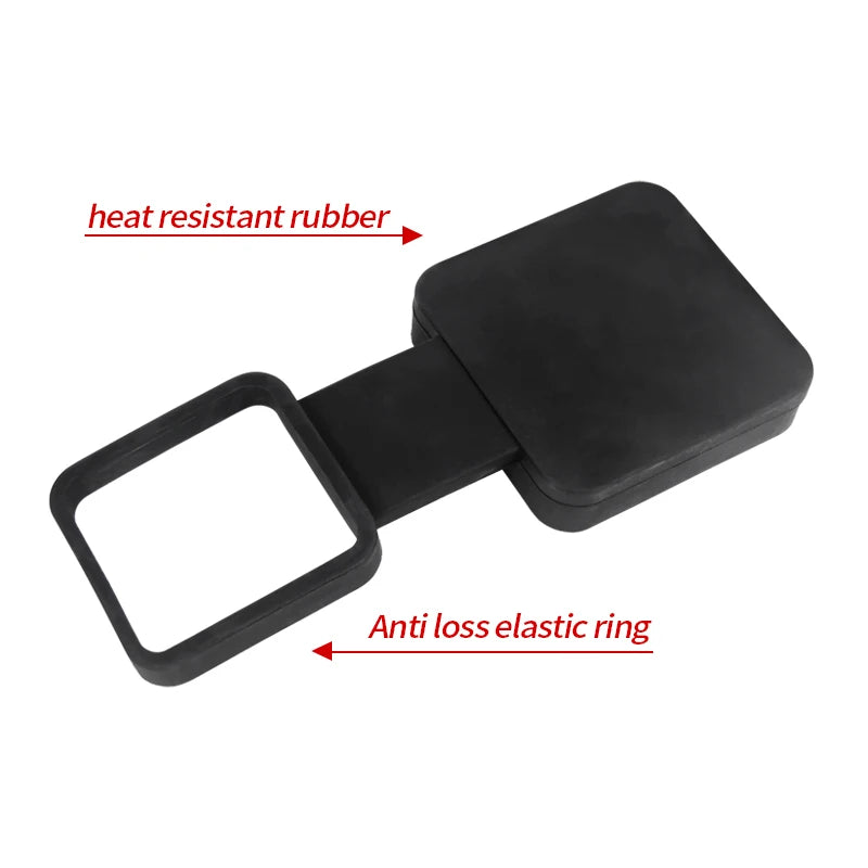 2-Inch Square Mouth Protective Cover Automotive Accessories Cars Trailers Dust Plug Dust Plug Cover Dust Plug Trailer Hitch 3