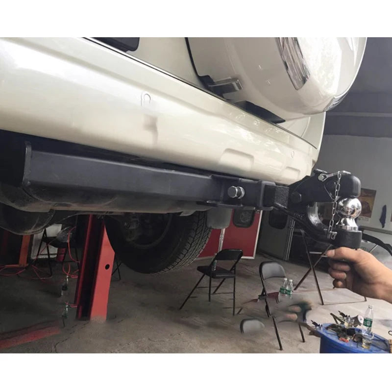 For Toyota Fortuner Car Trailer Rear Bumper Off-Road Refit Steel Tow bar with 2inch Receiver Vehicle Trailer Hitch Accessories 6
