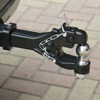 New Black Tube Arm Integrated Die-casting Heavy Duty Steel Tow Hook Parts Trailer Hitch Accessories 2inch or 50mm Towing Ball 5
