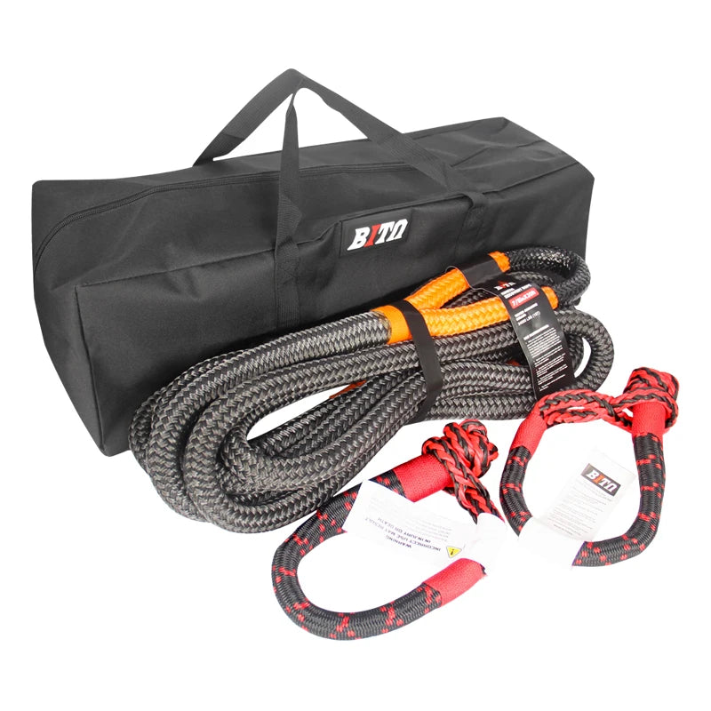 New Portable 6m 30mm 15tons High Quality Trailer Rope Offroad 4X4 Car Kit Strap Road Towing Synthetic Soft Shackle Hitch 1