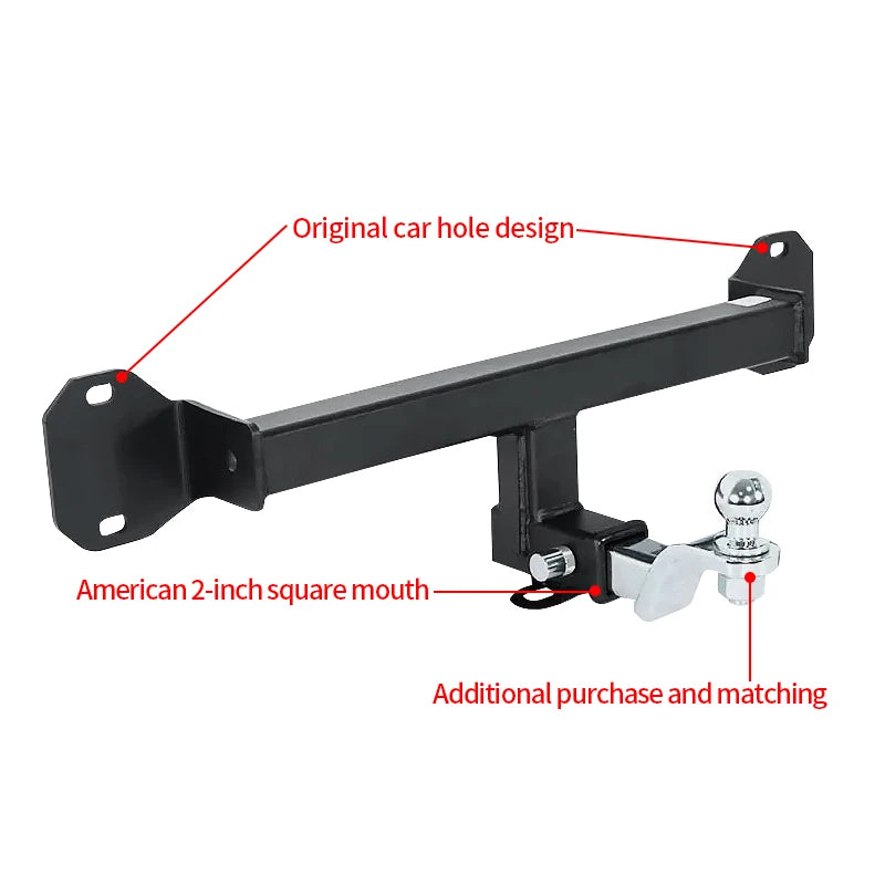 For BMW 5 Series Trailer Steel Rear Bumper 8000LBS Car Tow Bar Refit Towing Hook Parts Offroad Vehicle Trailer Hitch Accessories 5