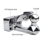 Trailer 304 Stainless Steel Towing Hook for Toyota LC250 Diamond Design Refit Parts Trailer Hitch Base Off-road Car Accessories 2
