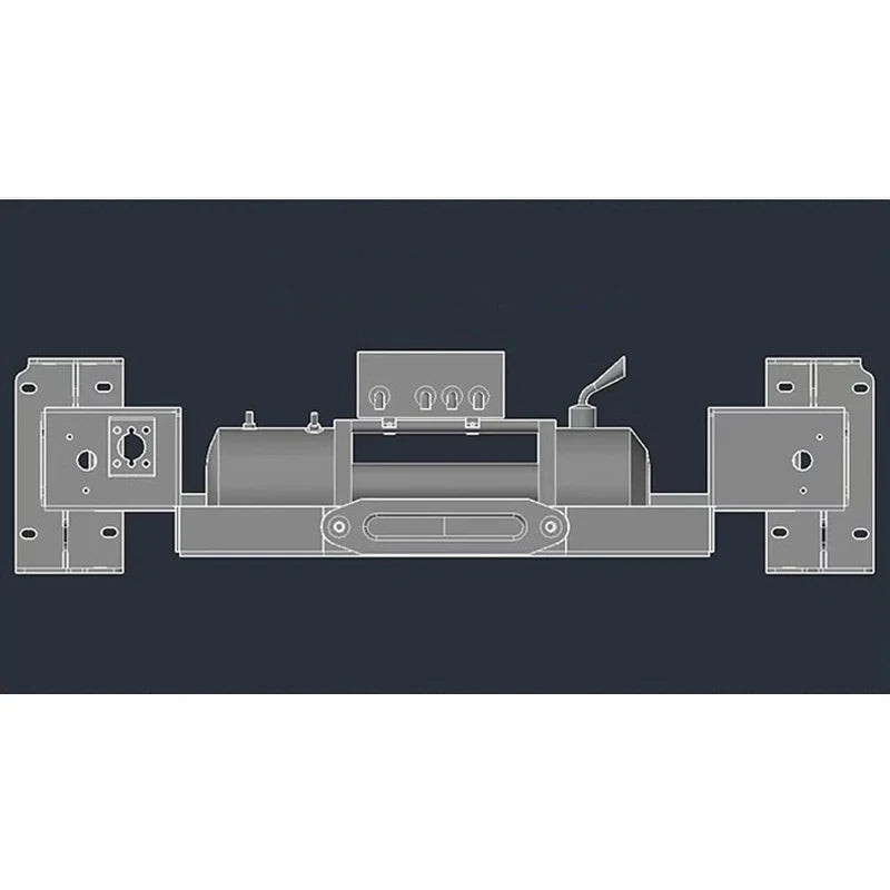 For Land Rover Discovery 5 Steel Winch Tray Bracket Parts Winch Mounting Rack Holder Trailer Hitch Car Winch Cradle Accessories 3