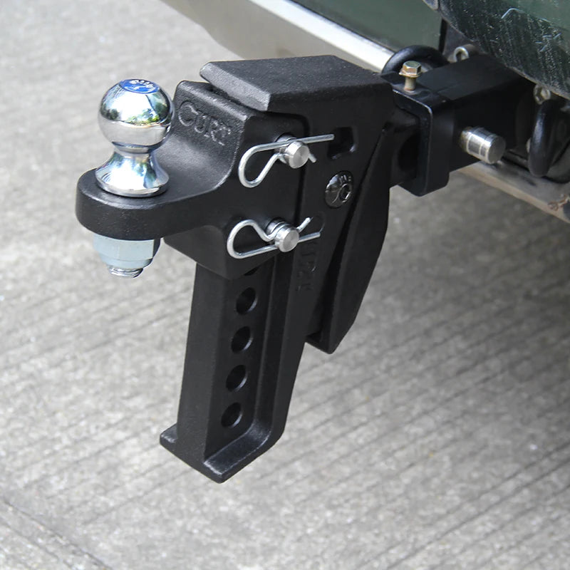 Heavy Duty Adjustable Trailer Arm with Hitch Ball Tow Hook Fits Rear Bumper 2inch Receiver Camp Trailer Car Accessories 6