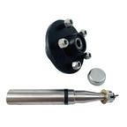 New High Quality Steel 5-114.3 Unbraked Trailer Half Axle Straight Haba Head Wheel Hub Belt Hitch Accessories 1500kg Load 2