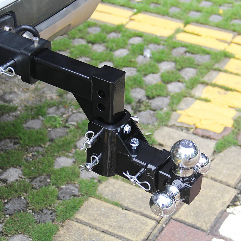 Adjustable and Removable Trailer Hitch Ball Mount Outdoor Trailer Arm Three Ball Tow Hook Rescue Trailers Car Accessories 6