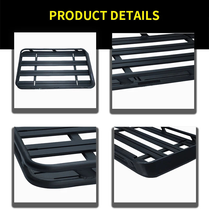 Customizable PRADO Roof Top Rack Aluminum Alloy Material Outdoor Luggage Platform Carrier Trailer Hitch Camp Trailer Accessories 4